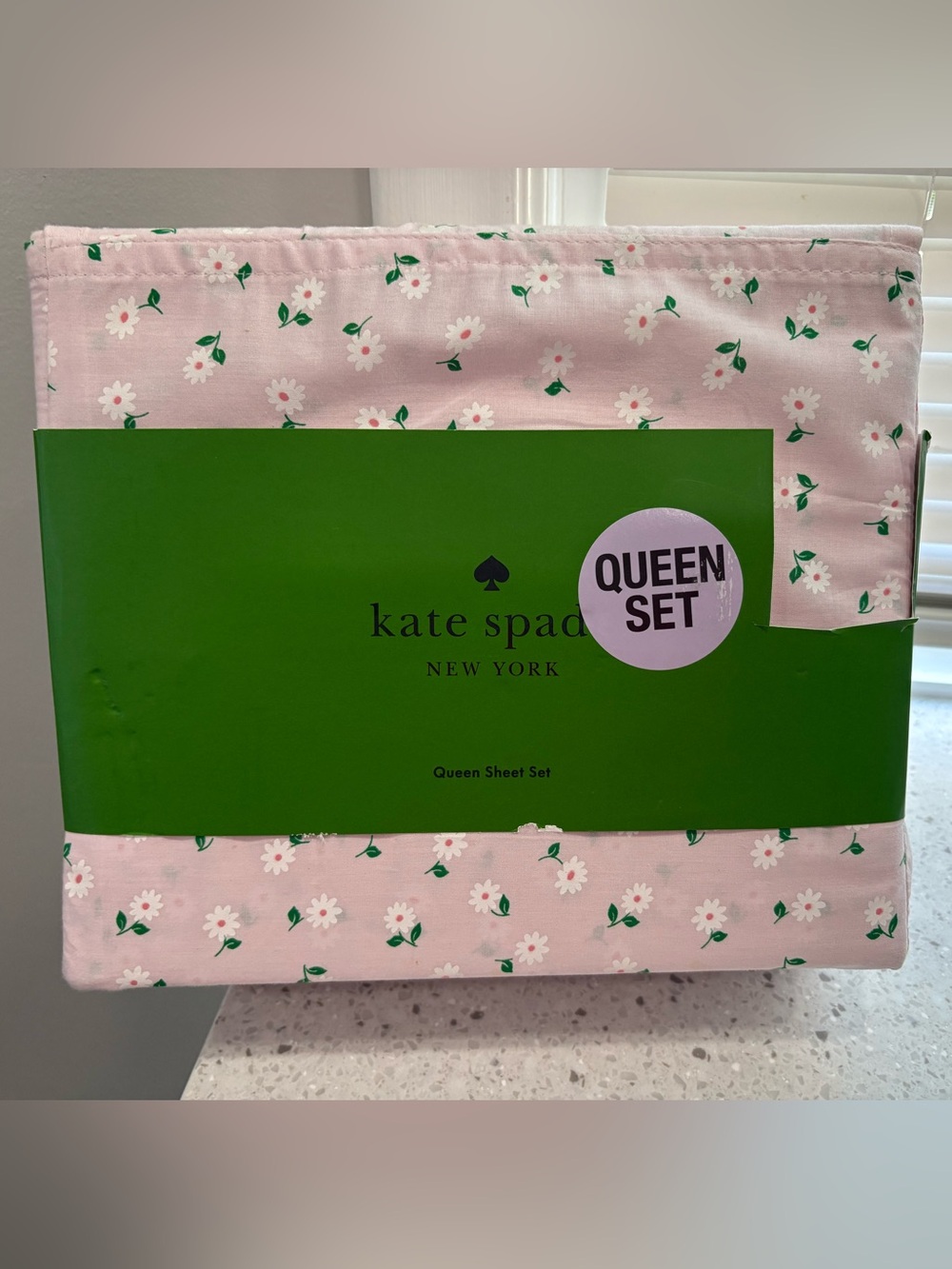 NEW kate spade floral pink queen sheet set